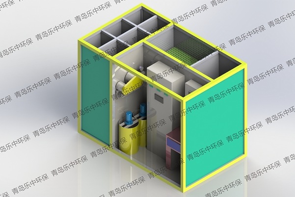 一体化净水设备设计图_青岛乐中环保